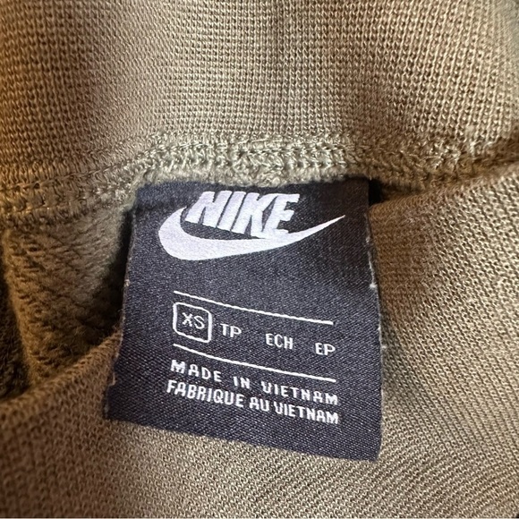 NIKE Olive Green Color Block Street Wear Jogger Sweatpants - Picture 11 of 11